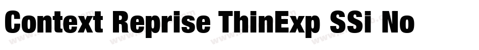 Context Reprise ThinExp SSi Normal字体转换
